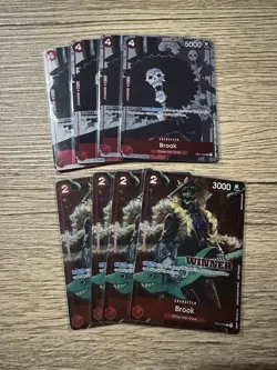 One Piece Card Game Brook Alternate Art Lot of 8 - Image 1
