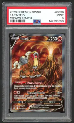 Pokemon Cards - PSA 9 Entei V GG36/GG70 - Crown Zenith - MINT - PSA9 - Image 1