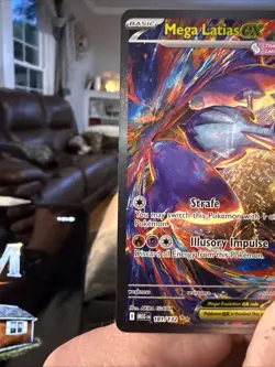 Pokemon Mega Latias EX Full Art Holo Rare Card MEG EN 181/132 English - Image 5