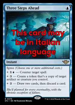 MTG THREE STEPS AHEAD EXC - TRE PASSI AVANTI 75 - OTJ - MAGIC - Image 1