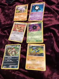 Vintage Pokemon Card Lot DP Era Piplup Bonsly Magnemite Eevee Riolu LP/MP - Image 3