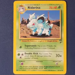 Nidorina 53/130 - Base Set 2 - Uncommon Vintage WOTC Pokemon Card - NM - Image 1