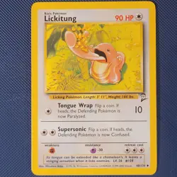 Lickitung 48/130 - Base Set 2 - Uncommon Vintage WOTC Pokemon Card - NM - Image 1