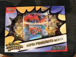 Pokemon TCG Mega Evolution Ascended Heroes Mega Feraligatr ex Box HOT! - Image 5