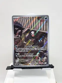 Houndour Illustration Rare 204/197 Sv03: Pokemon TCG Obsidian Flames MINT - Image 1