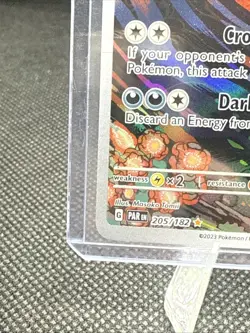 2023 Pokemon Paradox Rift Yveltal #205/182 Illustration Rare - Image 4