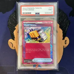 PSA 9 MINT 2024 Pokemon Twilight Masquerade HYPER AROMA #152 Ace Holo Rare - Image 2