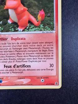 French 2006 Pokemon Metamorph Ditto (Charmander) EX Delta Species Regular Common - Image 4