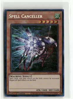 Yugioh Spell Canceller MP25-EN131 Prismatic Secret Rare NM 1st Ed - Image 1