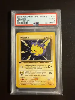 Pikachu #70 1st Edition Neo Genesis 2000 Pokemon PSA 9⚡ - Image 1