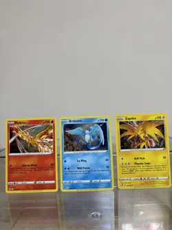 Pokemon Zapdos 48/185 Articuno 036/195 Moltres 021/172 Cosmos Holo Promo Set NM - Image 1