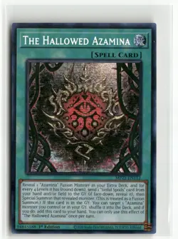 Yugioh The Hallowed Azamina MP25-EN112 Prismatic Secret Rare NM 1st Ed - Image 1