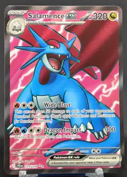 Pokemon Salamence ex #177/159 English Journey Together Ultra Rare Full Art - Image 1