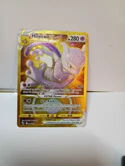 MEWTWO VSTAR 086/078 SECRET RARE POKEMON GO NM NO DMG From pack to sleeve - Image 1