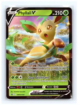 💥 Pokemon Leafeon French PHYLLALI SWSH194 PROMO Ultra Rare Holo V Sword Shield - Image 1