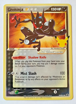 Pokemon TCG: Greninja (Gold Star) SWSH144 Celebrations Promo Near Mint (NM) - Image 1