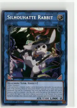 Yugioh Silhouhatte Rabbit MP25-EN090 Prismatic Secret Rare NM 1st Ed - Image 1