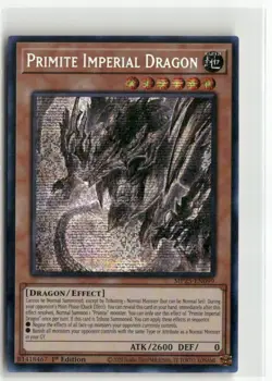 Yugioh Primite Imperial Dragon MP25-EN099 Prismatic Secret Rare NM 1st Ed - Image 1