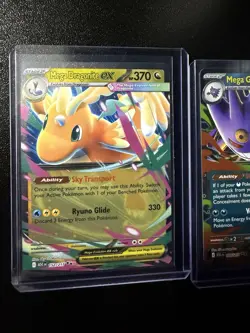 Pokemon Mega Dragonite EX Foil Holo 152/217 + Mega Gengar Ex 125/217 NM ASC - Image 3