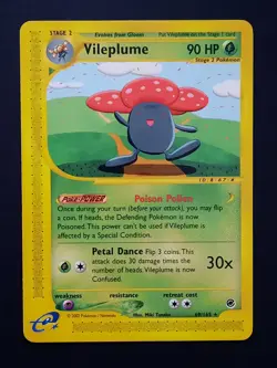 Pokemon Vileplume Expedition Base Set [Lightly Played] e-Reader 69/165 - Image 1