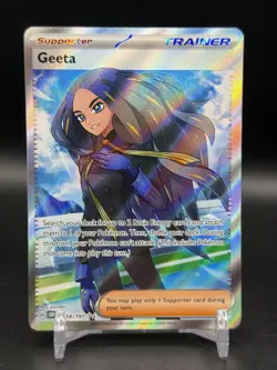 Pokemon Geeta Holo Ultra Rare TCG 218/197 Sv03: Obsidian Flames NM - Image 1