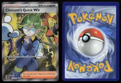 Clemont's Quick Wit 229/191 Ultra Rare Surging Sparks Pokemon NM - Image 3