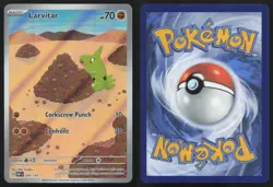 Larvitar 203/197 Illustration Rare Obsidian Flames Pokemon English NM - Image 3