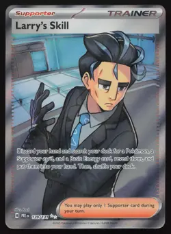 Larry's Skill 139/131 Full Art Prismatic Evolutions Pokemon English NM - Image 1
