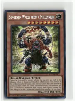 Yugioh Sengenjin Wakes from a Millennium MP25-EN077 Prismatic SR NM 1st Ed - Image 1