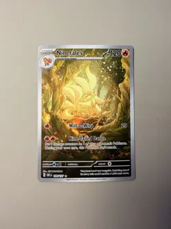 Pokemon Ninetales Illustration Rare 199/197 SV03 Obsidian Flames - Image 1