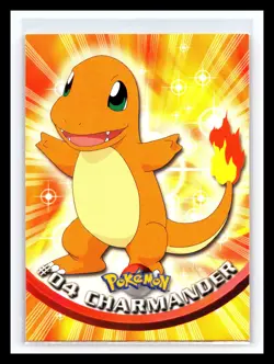 1999 Topps Pokemon TCG Charmander - #04 - Non-Holo - TV Series 1 Blue Logo - Image 1