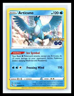 💥 Articuno Holo Rare 2022 Pokemon GO # 024/078 - Image 1