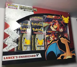 pokemon celebrations lance's charizard v collection box factory sealed - Image 1