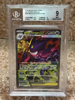 Pokemon 2026 Mega Gengar ex 284/217 SIR Ascended Heroes MINT BGS 9 - Image 2