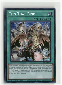 Yugioh Ties That Bind MP25-EN071 Prismatic Secret Rare NM 1st Ed - Image 1