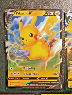 Pokemon TCG, Pikachu Lot From Various Sets, 3 Pikachu V, 2 Pikachu X & 2 Others - Image 3