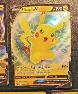 Pokemon TCG, Pikachu Lot From Various Sets, 3 Pikachu V, 2 Pikachu X & 2 Others - Image 5