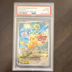 Pokemon PSA 10 2023 English Pikachu #027 SVP Promo Holo Paldea Evolved ETB - Image 1