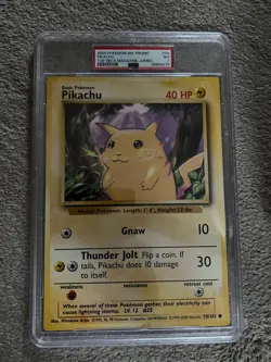 2000 Jumbo Pokemon Pikachu Top Deck Magazine #58 PSA7 - Image 2