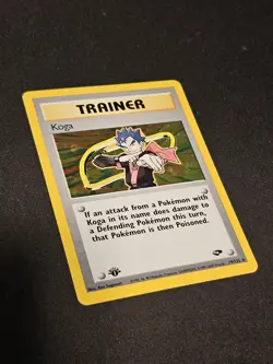 Pokemon TCG Koga Holo 19 Gym Challenge 1st Ed Mint Near Mint - Image 2