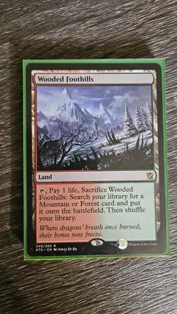 Magic the Gathering Khans of Tarkir 2014 Wooded Foothills 1 Copy - Image 1