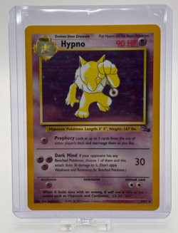 Pokemon Hypno 8/62 Fossil Holo Foil Unlimited MP - Image 1