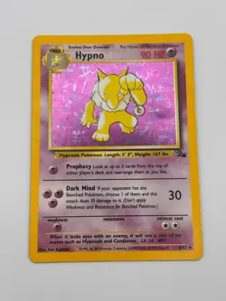 Pokemon Hypno 8/62 Fossil Holo Foil Unlimited MP - Image 3