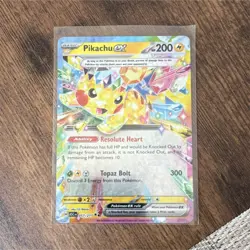 Pokemon TCG Pikachu ex 057/217 Sv08 Ascended Heroes Rare Holo EX 200HP - Image 1