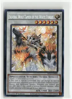 Yugioh Silvera, Wolf Tamer of the White Forest MP25-EN086 Prismatic SR NM 1st Ed - Image 1