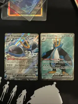 Pokemon 2025 Phantasmal Flames Empoleon EX 114/094 UR & Empoleon 070/094 RR NM - Image 1