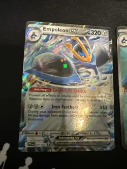 Pokemon 2025 Phantasmal Flames Empoleon EX 114/094 UR & Empoleon 070/094 RR NM - Image 2