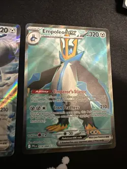 Pokemon 2025 Phantasmal Flames Empoleon EX 114/094 UR & Empoleon 070/094 RR NM - Image 3
