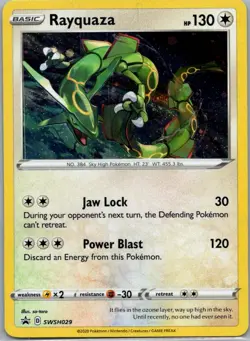 Rayquaza SWSH029 Holo Promo Sword & Shield Promo Pokemon Near Mint - Image 1