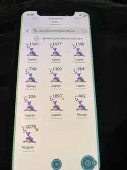 ✨Pokemon Go Shiny Lapras Schleife/ Ribbon - Image 1